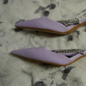 Zara - Purple Kitten Heels